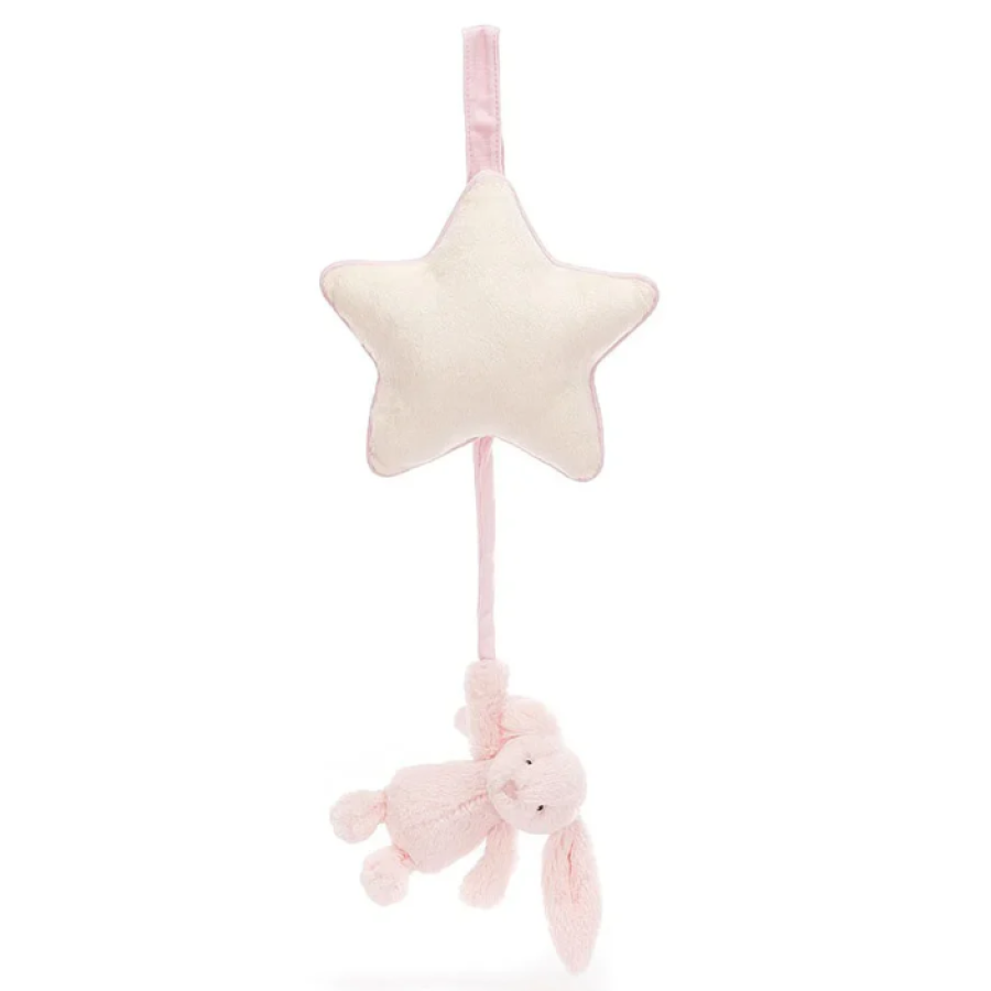 Jellycat Musical Pull - Bashful Pink Bunny Star (New)